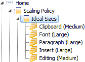 Ideal Sizes Tree
